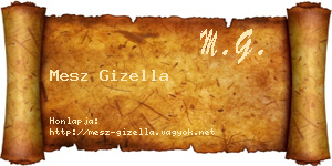 Mesz Gizella névjegykártya